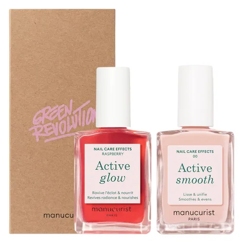 Vista 14 de Manucurist Active Icons Duo - Juego de esmaltes de uñas Active Bright, Active Plump - Fortalecedor de uñas, esmalte iluminador y cuidado, regalos
