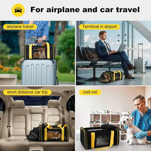 Vista 7 de pidipiti 18.5 pulgadas de largo x 13.5 pulgadas de ancho x 9.5 pulgadas de alto, aprobado por Southwest Airlines, transportador expandible