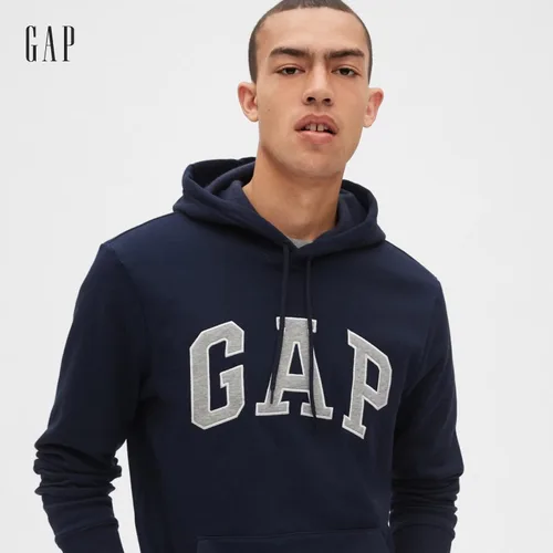 Vista 3 de GAP - Sudadera de vellón con capucha y logotipo para hombre