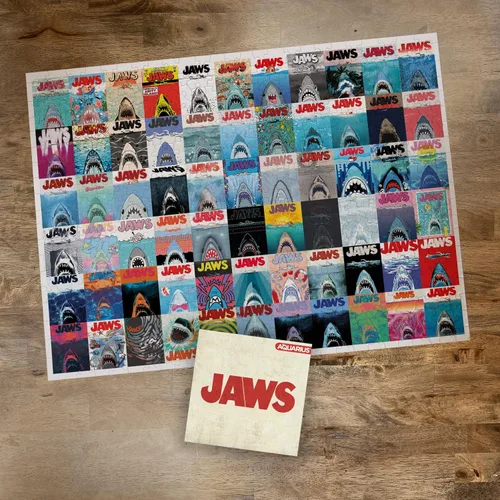 Vista 4 de AQUARIUS Jaws 50th Anniversary Posters - Rompecabezas de 500 piezas, arte