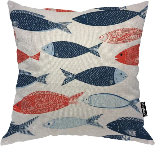 Vista 11 de Moslion Almohadas decorativas para gatos, funda de almohada de 18 x 18 pulgadas, funda de almohada cuadrada de lino y algodón, para sofá y dormitorio