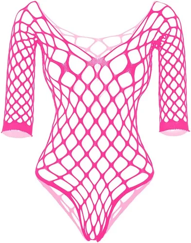 Vista 11 de Lencería de red para mujer, con cuello en V, mini vestido transparente, ropa de dormir de una pieza, talla única Negro 7