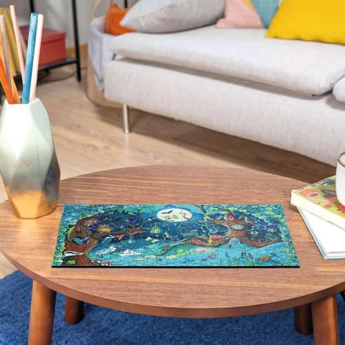 Vista 6 de Ravensburger Fantasy Forest - Rompecabezas de madera vibrante de 500 piezas Diversión para reducir el estrés Materiales ecológicos Certificado