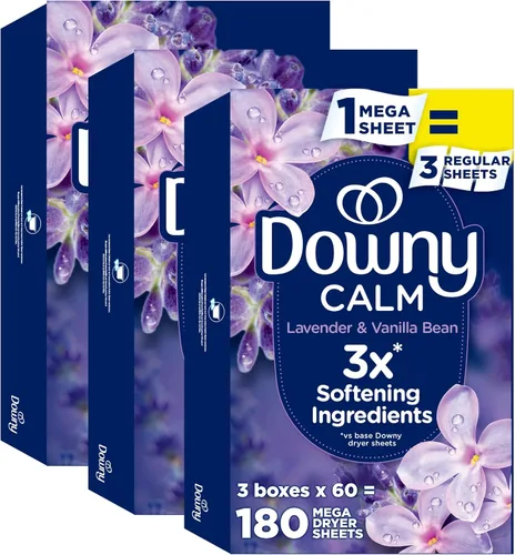 Vista 14 de Downy CALM, Mega Hojas de Secadora, Suavizante de Telas, Lavanda y Vainilla, 130