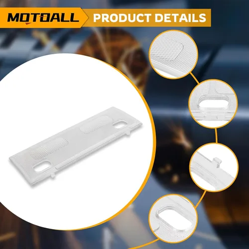 Vista 4 de MOTOALL Cubierta de lente transparente 15911049 para Chevy Silverdo Sierra Tahoe 2007-14 Map Dome Light