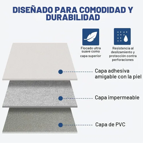 Vista 7 de KMZ Colchón de aire SUV engrosado doble flocado camping colchón cama