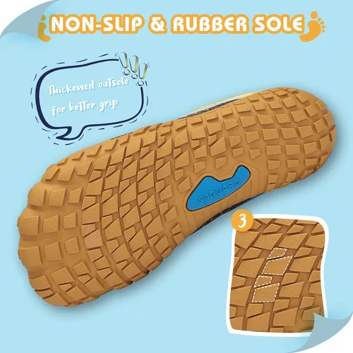 Vista 5 de SAGUARO Zapatos de agua minimalistas para niños y niñas zapatos descalzos ligeros para senderismo atléticos al aire libre secado rápido para caminar