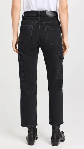 Vista 3 de 7 For All Mankind Women's Logan Cargo Jean Pants in Collide