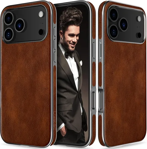 Vista 18 de LOHASIC Funda de piel diseñada para iPhone 13, negocios de lujo, oro negro