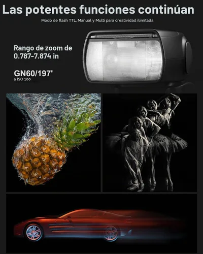 Vista 4 de GODOX TT685II-C Thinklite TTL Flash de cámara para Canon con kit difusor
