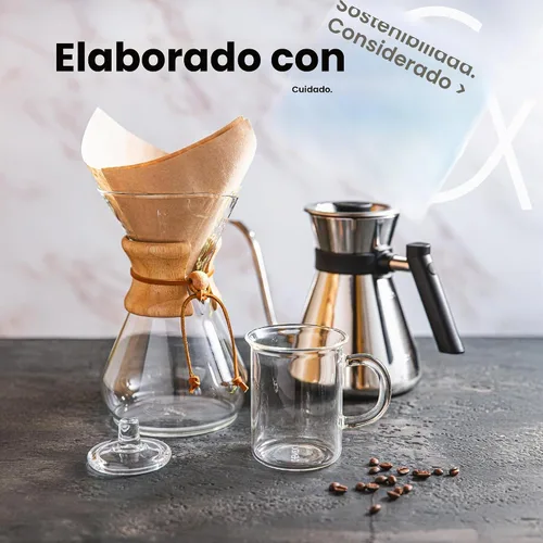Vista 4 de Chemex Hervidor de cuello de cisne de acero inoxidable, vertido sobre