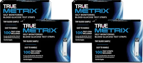 Vista 8 de TRUE METRIX Tiras de prueba de glucosa en sangre de autocontrol, 100 unidades (2 x 50) Blood Glucose Test Strips Compatible with TRUE METRIX Self