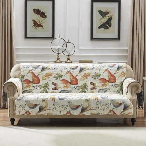 Vista 10 de Greenland Home Willow Funda reversible protectora - Protector de muebles - Silla con brazos - Festivo