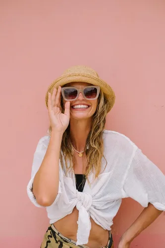 Vista 6 de SITO SHADES Harlow - Lentes de sol polarizados cuadrados con diseño de ojo de gato para mujer, diseño retro, festival, moda, concierto, protección