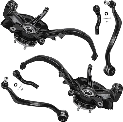 Vista 115 de Detroit Axle - Kit de extremo delantero para Chrysler 300 Dodge Charger 2011-2023 Challenger, 2 Lower Rearward Control Arms 2 Outer Tie Rods 2