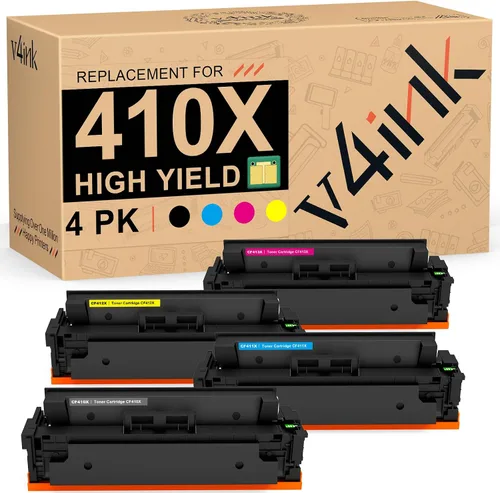 Vista 9 de v4ink Cartucho de tóner negro 410A remanufacturado de repuesto para HP 410A CF410A Cartucho de tóner para HP Color Pro M452dn M452dw M452nw MFP
