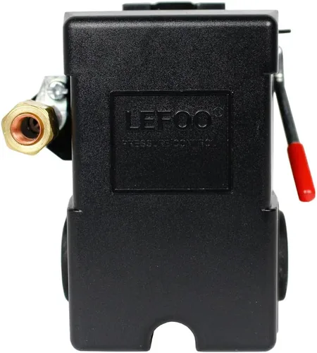 Vista 5 de Válvula de control resistente 140-175 PSI del interruptor de presión del compresor de aire de 4port 26 amperios