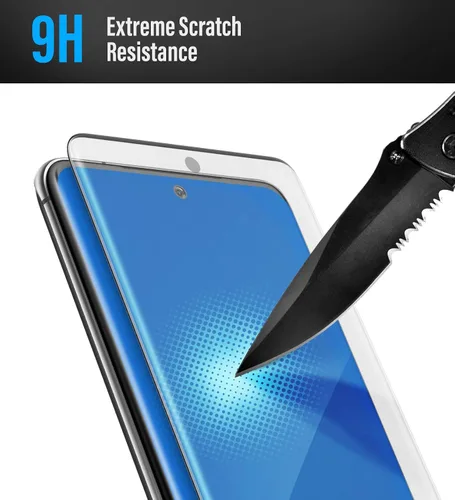 Vista 3 de magglass Protector de pantalla de vidrio templado para Samsung Galaxy S20 Plus con sensor de huellas dactilares en pantalla, anti burbujas