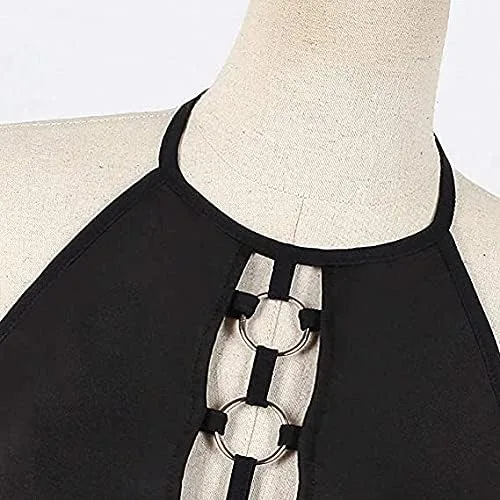 Vista 5 de ODKKAYA Top Underwear - Ropa interior para mujer, con letras sexys, corsé, push up, halter