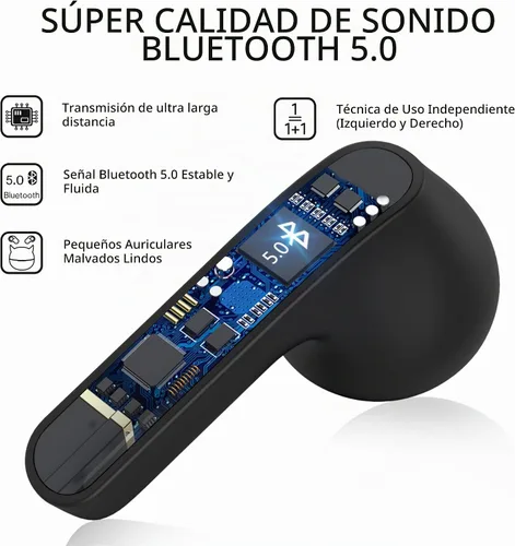 Vista 2 de Auriculares inalámbricos Bluetooth, nuevos auriculares inalámbricos para niños 2024 con reducción de ruido Bluetooth 5.1, impermeables, auriculares