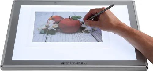 Vista 2 de Acurit Thin Line - Caja de luz LED de brillo ajustable profesional y tableta de seguimiento - 6 x 9