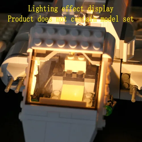 Vista 7 de GEAMENT Kit de luces LED compatible con Lego Imperial Shuttle - Juego de iluminación para modelo de construcción 75302