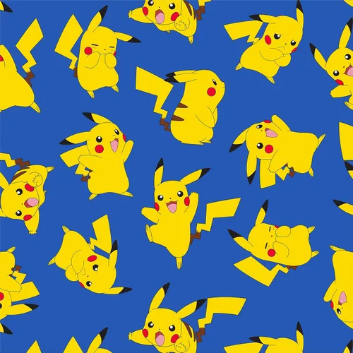 Vista 2 de Bioworld Pokemon Happy Pikachu - Pantalones de pijama para hombre, color azul
