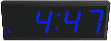 Vista 4 de TimeMachines Precision Digital PoE Reloj RGB multicolor, 4" x 4 dígitos, caja negra