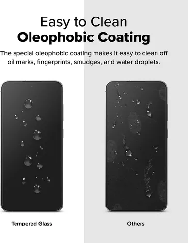 Vista 6 de Ringke Vidrio templado Easy Slide [súper fácil de instalar] compatible con Samsung Galaxy S24 FE, protector de pantalla, compatible con fundas