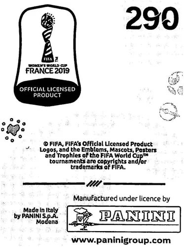 Vista 2 de 2019 Panini FIFA Women's World Cup France Album Stickers (Individual Sticker Only) Soccer #290 Argentina Team Logo Argentina Foil 2 Inch by 2 1/2
