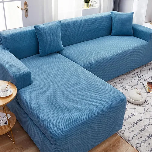 Vista 12 de Fundas elásticas para sofá modular, funda de sofá jacquard en forma de L, gruesa y antideslizante, protector de muebles, funda de sofá adecuada