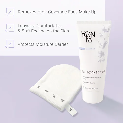 Vista 3 de Yonka Nettoyant Creme Crema desmaquillante limpiadora Elimina las impurezas con menta calmante y glicerina vegetal Para pieles sensibles al