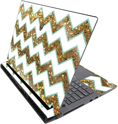 Vista 552 de MightySkins - Skin brillante con purpurina para Alienware M17 R3 (2020) y M17 R4 (2021) - Diversión de los años 90 Acabado duradero con purpurina