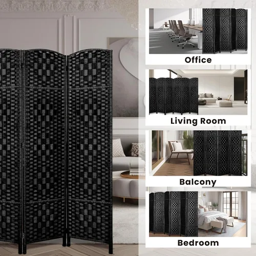 Vista 7 de Rose Home Fashion - Divisor de habitación, divisores de habitación de 6 pies de alto y pantallas de privacidad plegables, pantalla de privacidad