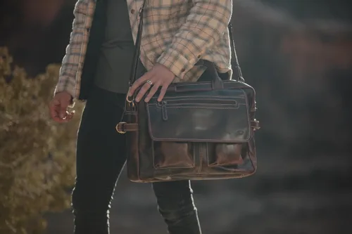 Vista 6 de Buffalo Leather Pilot Bag