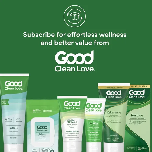 Vista 6 de Good Clean Love Restore - Gel vaginal hidratante, hidratante vaginal equilibrado con pH, cuidado femenino a base de agua con aloe vera y ácido