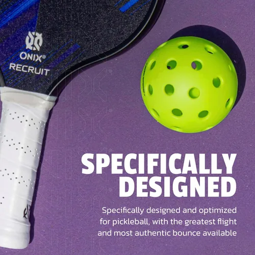Vista 4 de Bolas de Pickleball Onix Fuse G2 para exterior
