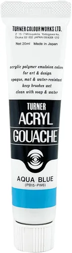 Vista 29 de Turner Colour Works Acryl Gouache Artist Pintura acrílica - Tubo individual de 0.7 fl oz - Siena quemada
