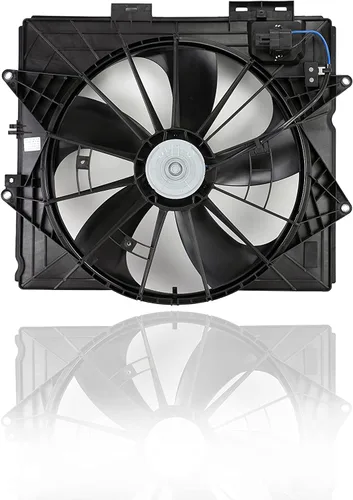 Vista 2 de Conjunto de ventilador de condensador y radiador doble, compatible con Cooling Direct / repuesto para GM3115253 09-13 Cadillac CTS Sedan, 10-15 CTS