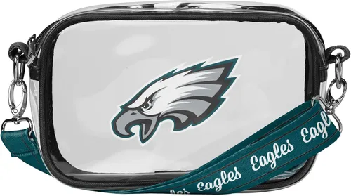 Vista 29 de FOCO NFL Womens NFL Team Logo Stripe Clear Crossbody Bag