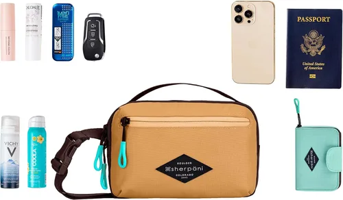 Vista 9 de Sherpani Hyk - Bolsa de cinturón ligera, cangurera de viaje, bolsa cruzada para mujer, protección RFID, Esfera solar., Hyk