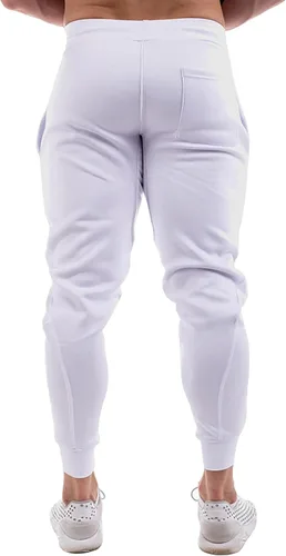 Vista 3 de MECH-ENG Pantalones de correr cónicos para hombre, entrenamiento de culturismo, pantalones deportivos ligeros de secado rápido con bolsillos