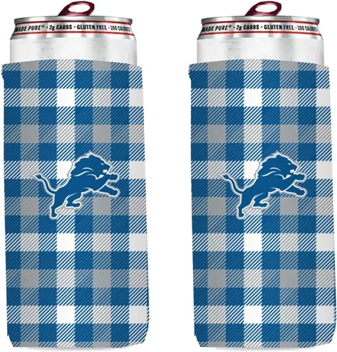 Vista 16 de Paquete de 2 soportes para latas de fútbol de 12 onzas, delgado y delgado, aislador de bebidas Huggie Cooler Coozies (Arizona (cardenales))