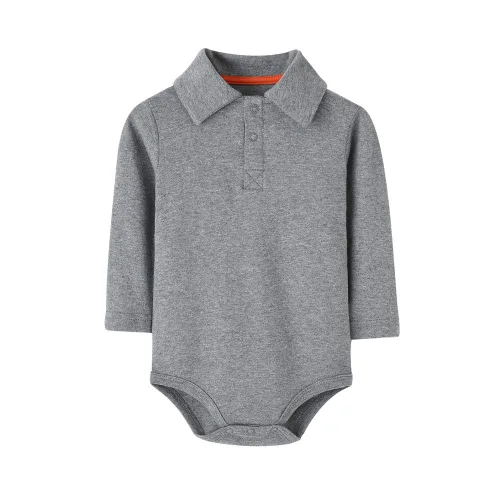 Vista 18 de Teach Leanbh - Body para bebé de algodón, manga larga, color puro, 3 a 24 meses (3 meses, azul bebé)