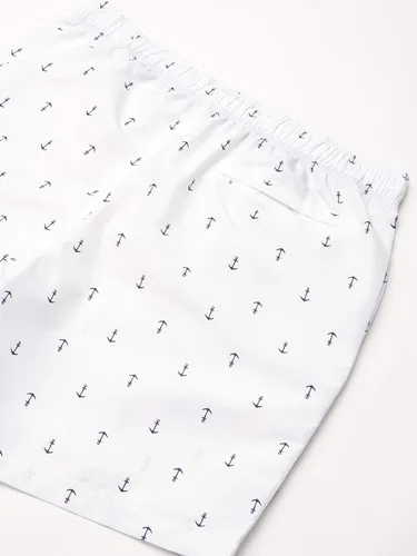 Vista 4 de Nautica Traje de baño estándar de secado rápido para hombre con estampado de ancla clásico