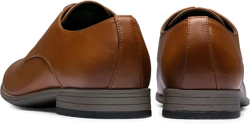 Vista 4 de Jousen Men's Oxford Plain Toe Dress Shoes Classic Formal Derby Shoes