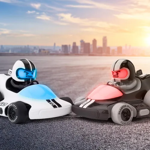 Vista 6 de Sharper Image® Motor Battles RC Team Battle Racers - Coches de combate a control remoto con luces LED e indicadores de daño para acción multijugador