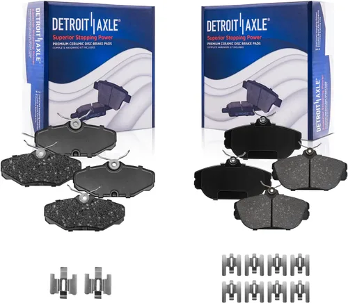 Vista 51 de Detroit Axle - Pinza de disco del lado del acompañante + pastillas de freno de cerámica de repuesto para Lexus HS250H Toyota RAV4 Prius V Scion xB