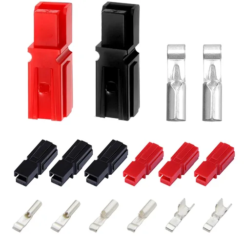 Vista 4 de Kit surtido de conectores de alimentación, terminales de batería de desconexión rápida y terminales modulares (AWG16-20, 15 amperios) - 96 PCS/24