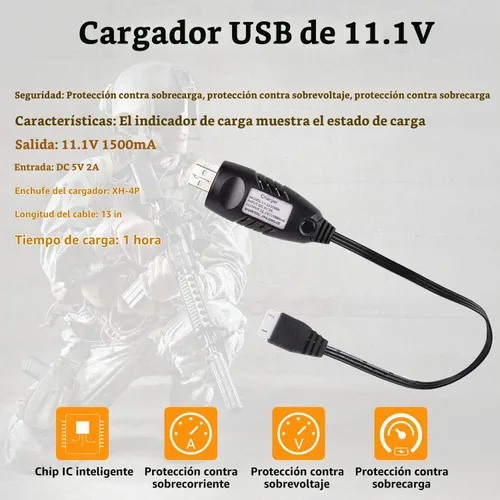 Vista 5 de Batería de airsoft de 3300mAh 11.1V en forma de nunchaku con conector en T estilo Dean y cable mini Tamiya 3S recargable en forma de mariposa